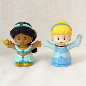 DISNEY PRINCESS JASMINE & CINDERELLA FISHER PRICE LITTLE PEOPLE FIGURES